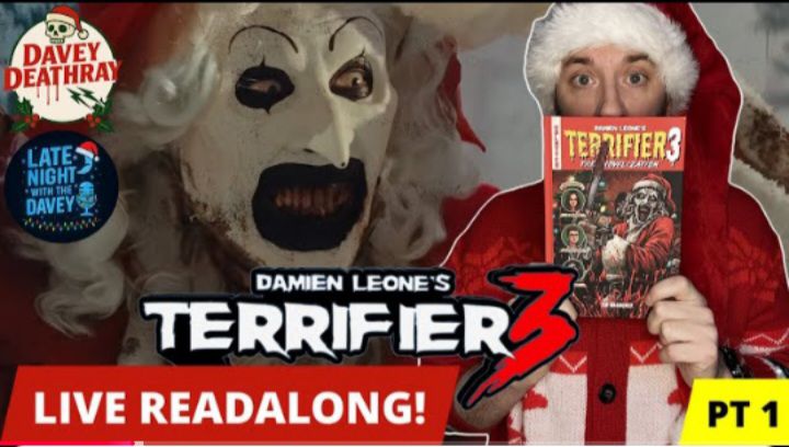 Davey Deathray Reads from Terrifier 3: The Official Novelization